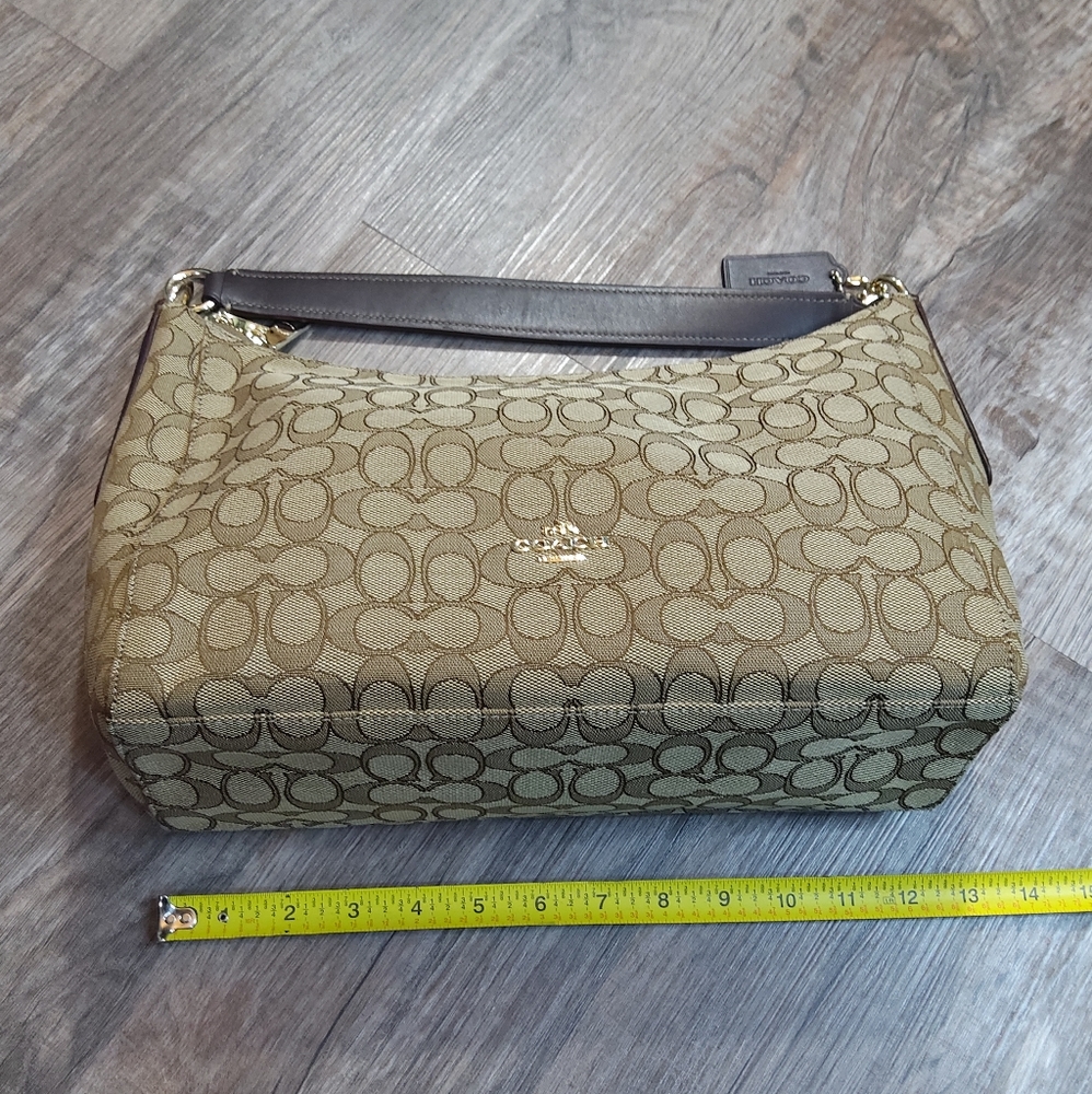 COACH Outline Signature East/West Celeste Hobo Bag - Picture 12 of 16